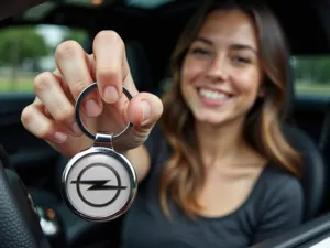 Opel Portallaves Personalizado Logo Premium X